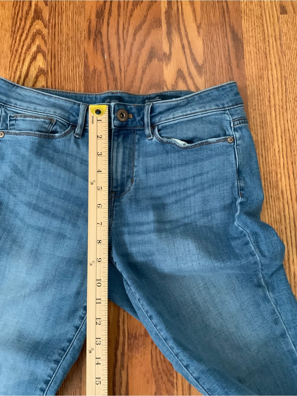 J. Jill Straight Leg Jeans in Medium Blue Wash - Picture 4 of 7